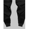 imageMens Jogger Sweatpants Letter Graphic Drawstring Waist Casual Gym Workout Athletic Jogger PantsBlack and Red