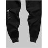 imageMens Jogger Sweatpants Letter Graphic Drawstring Waist Casual Gym Workout Athletic Jogger PantsBlack and White