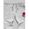 imageMens Jogger Sweatpants Letter Graphic Drawstring Waist Casual Gym Workout Athletic Jogger PantsLight Grey