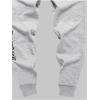 imageMens Jogger Sweatpants Letter Graphic Drawstring Waist Casual Gym Workout Athletic Jogger PantsLight Grey