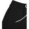 imageMens Jogger Sweatpants Letter Graphic Drawstring Waist Casual Gym Workout Athletic Jogger PantsPure Black