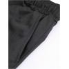 imageMens Letter Graphic Shorts Elastic High Waisted Straight Leg Street Track Shorts with PocketsBlack