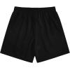 imageMens Letter Graphic Shorts Elastic High Waisted Straight Leg Street Track Shorts with PocketsBlack Patterned