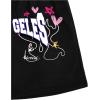 imageMens Letter Graphic Shorts Elastic High Waisted Straight Leg Street Track Shorts with PocketsBlack Patterned
