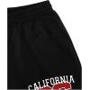 imageMens Letter Graphic Shorts Elastic High Waisted Straight Leg Street Track Shorts with PocketsBlack With Red