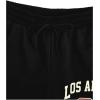 imageMens Letter Graphic Shorts Elastic High Waisted Straight Leg Street Track Shorts with PocketsBlack and Red