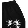 imageMens Letter Graphic Shorts Elastic High Waisted Straight Leg Street Track Shorts with PocketsTree Print Black