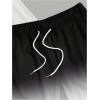 imageMens Short Sets 2 Piece Outfits Tropical Graphic Tees and Shorts Sets Beach Vacation OutfitsBlack White