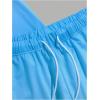 imageMens Short Sets 2 Piece Outfits Tropical Graphic Tees and Shorts Sets Beach Vacation OutfitsBlue White