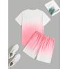 imageMens Short Sets 2 Piece Outfits Tropical Graphic Tees and Shorts Sets Beach Vacation OutfitsWhite Pink