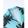 imageMens Short Sleeve Button Down Shirts Hawaiian Tropical Collared Beach Vacation Casual Dress ShirtsBlue and Pink