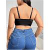 imageWomens Plus Size Lace Front Closure Bra Adjustable Straps Push Up Underwire BrasBlack
