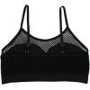 imageWomens Sheer Mesh Hollow Out Bralettes Backless Wireless Bra Sleeveless Cropped Push Up BrasBlack