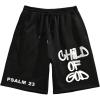 Letter Print Black