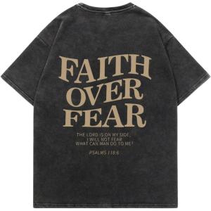 imageMens Graphic Tee Shirt Oversized Drop Shoulder Vintage TShirt Letter Print Streetwear Casual Summer TopsBlack