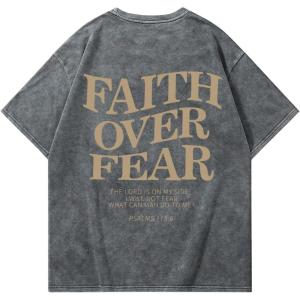 imageMens Graphic Tee Shirt Oversized Drop Shoulder Vintage TShirt Letter Print Streetwear Casual Summer TopsDark Grey