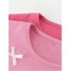 imageGirls 2 Pack Bowknot Ribbed T Shirt Short Sleeve Crew Neck Slim Fit Tee TopsWatermelon Pink