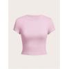 imageGirls Basic Tees Slim Fit Crop Tops Short Sleeve Crew Neck Girls Shirts Tops Summer ClothesPink