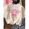 imageGirls Bow Cherry Graphic Tees Short Sleeve Crewneck Cute T Shirts Tops for Teens Summer TopsBeige Pink Black
