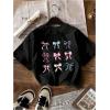 imageGirls Bow Cherry Graphic Tees Short Sleeve Crewneck Cute T Shirts Tops for Teens Summer TopsMulticolor