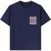 imageGirls Floral Graphic Print Cute T Shirts Crew Neck Short Sleeve Clothes Loose Summer Cute Tops for GirlsDeep Blue