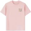 imageGirls Floral Graphic Print Cute T Shirts Crew Neck Short Sleeve Clothes Loose Summer Cute Tops for GirlsPink