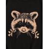 imageGirls Graphic Print Tee Shirt Round Neck Short Sleeve T Shirts Summer Cute Trendy TopsAnimal Black