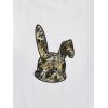 imageGirls Graphic Print Tee Shirt Round Neck Short Sleeve T Shirts Summer Cute Trendy TopsAnimal White