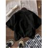 imageGirls Graphic Print Tee Shirt Round Neck Short Sleeve T Shirts Summer Cute Trendy TopsBlack Bow