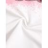 imageGirls Graphic Print Tee Shirt Round Neck Short Sleeve T Shirts Summer Cute Trendy TopsBunny White