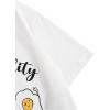 imageGirls Graphic Print Tee Shirt Round Neck Short Sleeve T Shirts Summer Cute Trendy TopsFries White