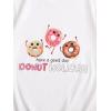 imageGirls Graphic Print Tee Shirt Round Neck Short Sleeve T Shirts Summer Cute Trendy TopsGraphic Print White