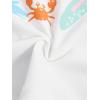 imageGirls Graphic Print Tee Shirt Round Neck Short Sleeve T Shirts Summer Cute Trendy TopsHoliday White