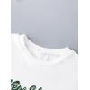 imageGirls Graphic Print Tee Shirt Round Neck Short Sleeve T Shirts Summer Cute Trendy TopsPalm Tree White