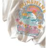 imageGirls Graphic Print Tee Shirt Round Neck Short Sleeve T Shirts Summer Cute Trendy TopsWhite