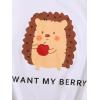 imageGirls Graphic Print Tee Shirt Round Neck Short Sleeve T Shirts Summer Cute Trendy TopsWhite Animal