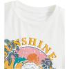 imageGirls Graphic Print Tee Shirt Round Neck Short Sleeve T Shirts Summer Cute Trendy TopsWhite Flower