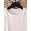 imageGirls Graphic Print Tee Shirt Round Neck Short Sleeve T Shirts Summer Cute Trendy TopsWhite Pink
