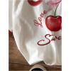 imageGirls Graphic Print Tee Shirt Round Neck Short Sleeve T Shirts Summer Cute Trendy TopsWhite Red