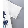 imageGirls Graphic Print Tee Shirt Round Neck Short Sleeve T Shirts Summer Cute Trendy TopsWhite With Blue