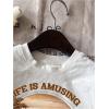 imageGirls Graphic Print Tee Shirt Round Neck Short Sleeve T Shirts Summer Cute Trendy TopsWhite and Yellow