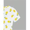 imageGirls Graphic Tee Crew Neck Letter Bow Print Crop Tops Casual Cute Short Sleeve T ShirtWhite Yellow