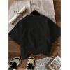 imageGirls Graphic Tee Shirt Short Sleeve Round Neck Preppy Casual Trendy Cute Summer TopsBow Black