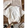 imageGirls Graphic Tee Shirt Short Sleeve Round Neck Preppy Casual Trendy Cute Summer TopsWhite