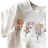 imageGirls Graphic Tee Shirt Short Sleeve Round Neck Preppy Casual Trendy Cute Summer TopsWhite
