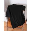 imageGirls Graphic Tees Short Sleeve Bow Print Tee Tops Crew Neck Drop Shoulder Casual Summer T ShirtsBlack Bow