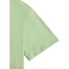 imageGirls Graphic Tees Short Sleeve Crewneck T Shirt Preppy Cute Tops Casual Summer Tee TopsGreen White