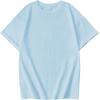imageGirls Graphic Tees Short Sleeve Crewneck T Shirt Preppy Cute Tops Casual Summer Tee TopsLigth Blue