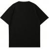 imageGirls Letter Print Short Sleeve T Shirts Casual Crew Neck Summer Graphic Tee TopsBlack