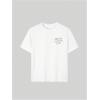 imageGirls Letter Print T Shirt Half Sleeve Drop Shoulder Crew Neck Oversized Tee TopsWhite